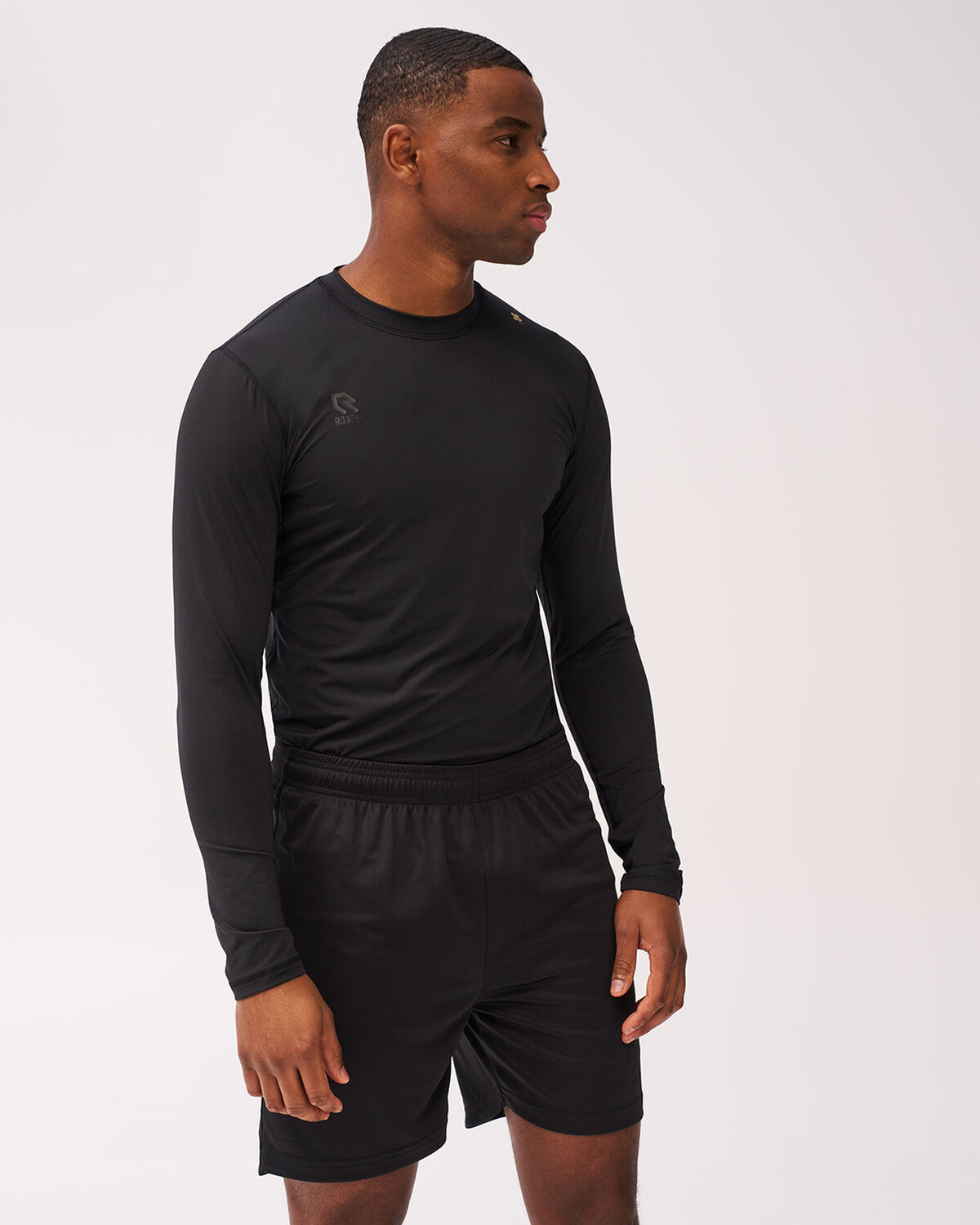 Baselayer Shirt, Black, hi-res