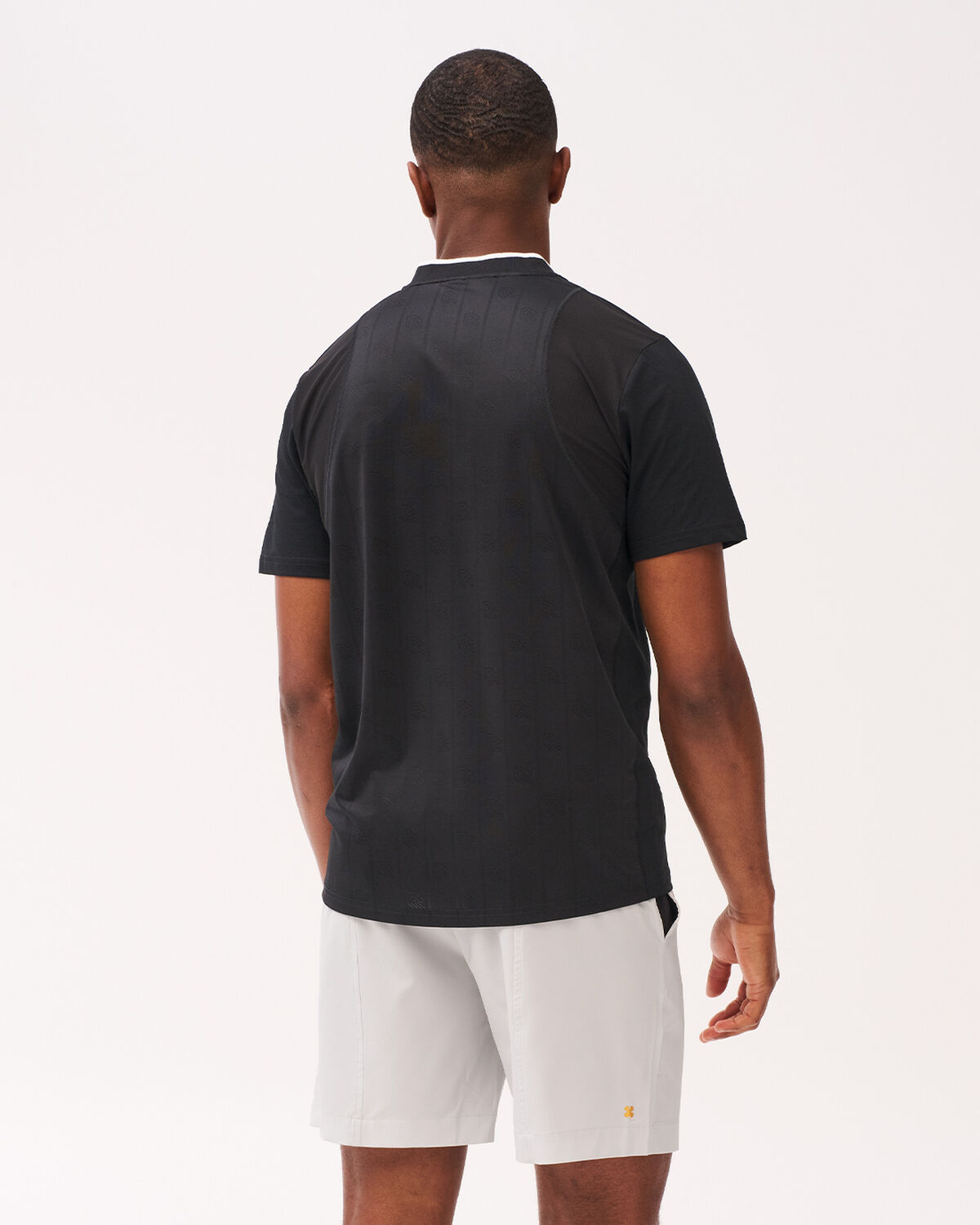 Tennis Ace Henley Tee, Black, hi-res