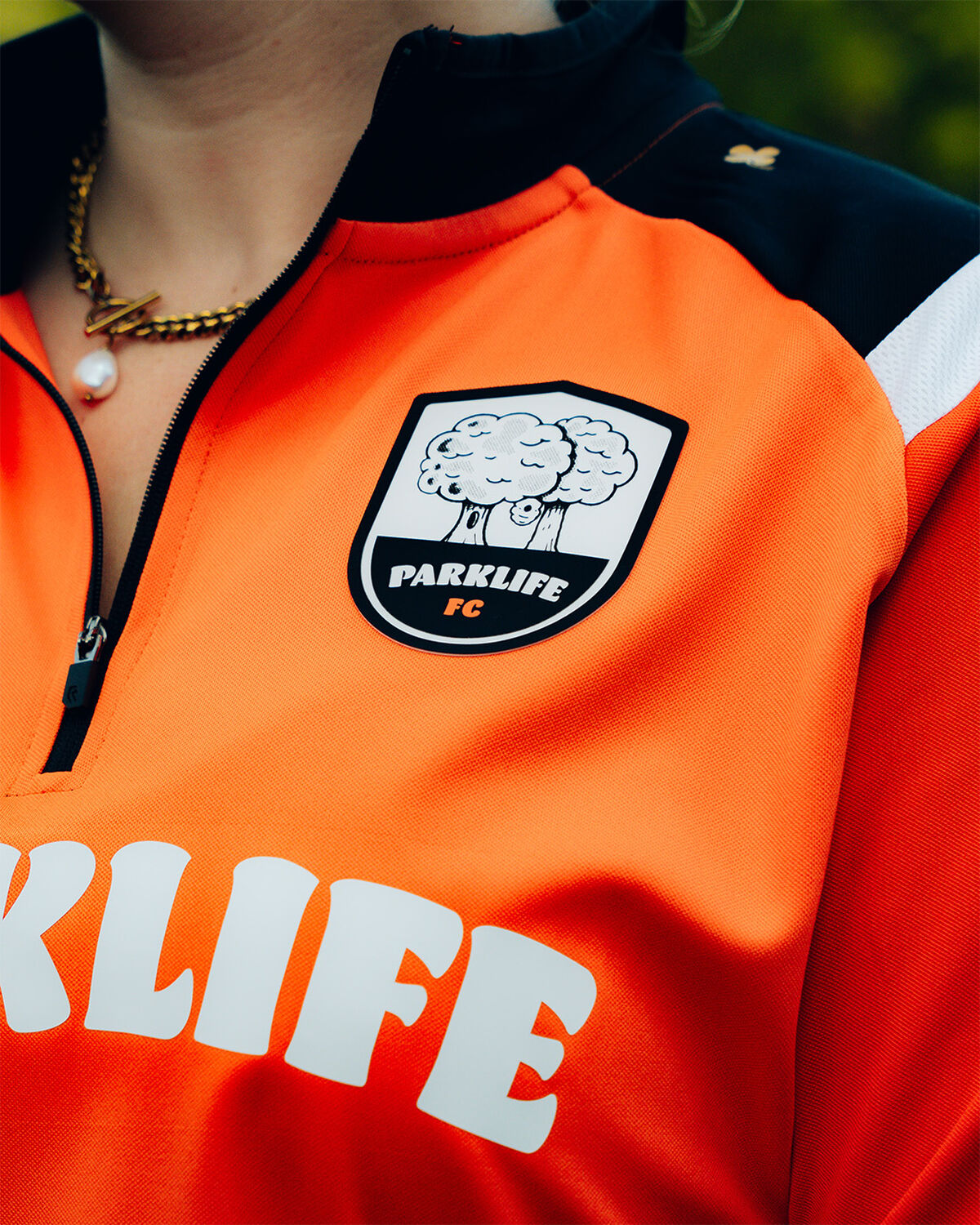 Parklife Half-Zip Top, Orange/Miscellaneous, hi-res