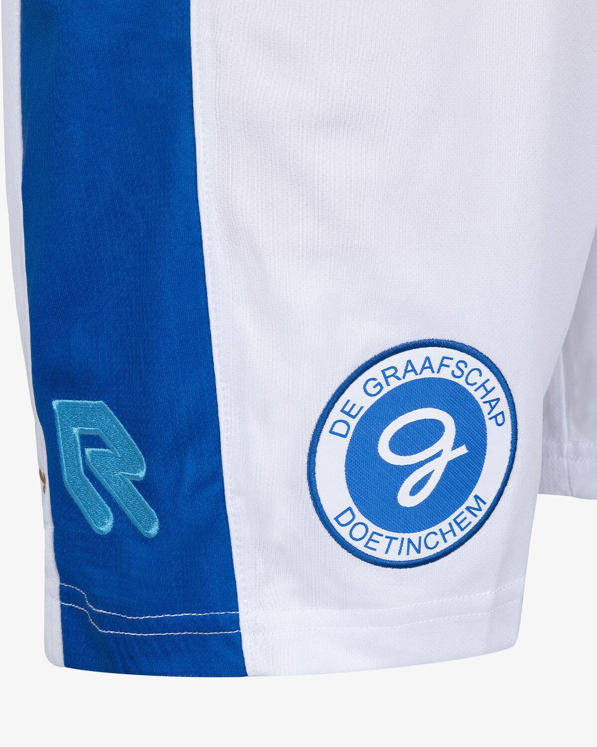 De Graafschap Home Short 23/24, White/Green, hi-res