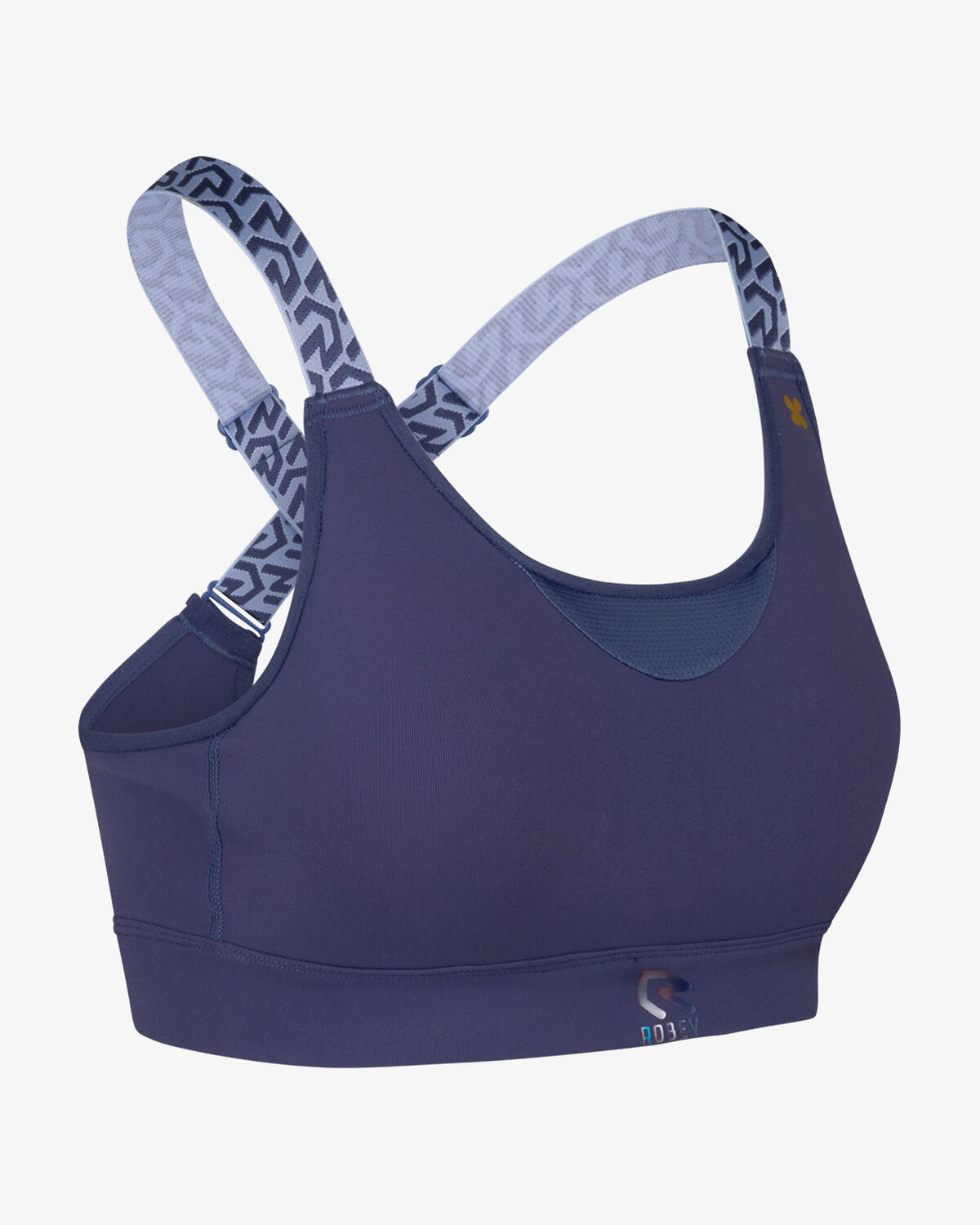 Women's Gym Sportsbra, De Nimes Blue, hi-res