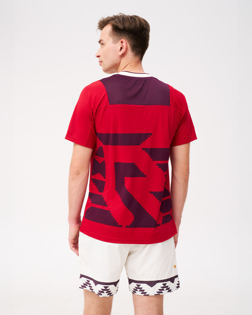 Grand Slam Tennis Tee, Red/Berry, hi-res