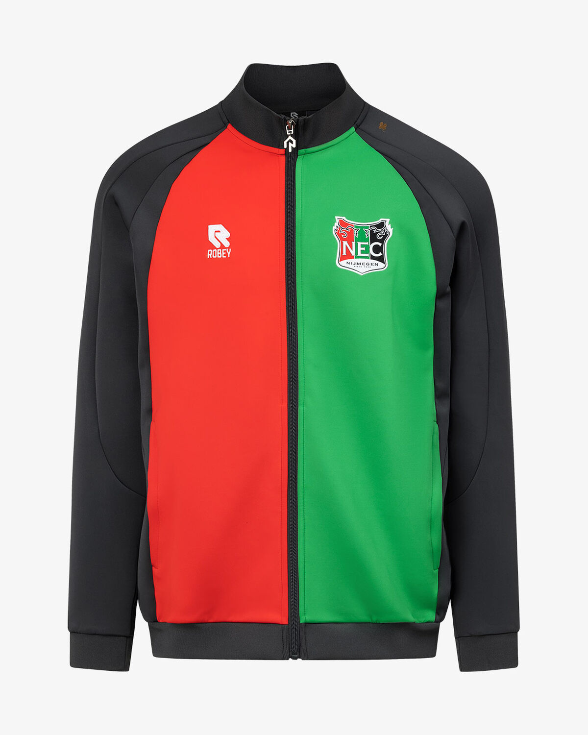 N.E.C. Presentation Top 25/26, Charcoal/Red/Green, hi-res