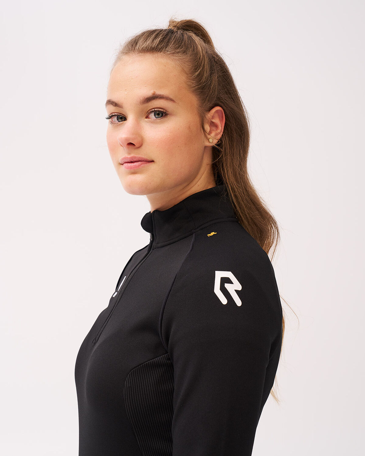 Women's Forward Jacket Half-Zip, Black, hi-res