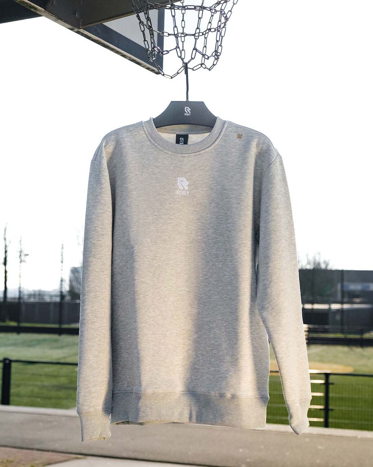 Brandpack Crewneck, Heather grey, hi-res