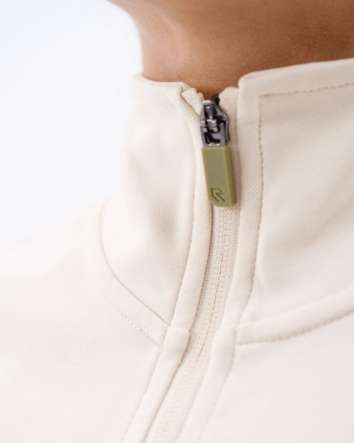Women's Off Pitch Jacket Half-Zip, Turtle Dove, hi-res
