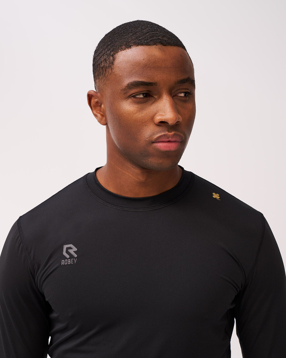 Baselayer Shirt, Black, hi-res