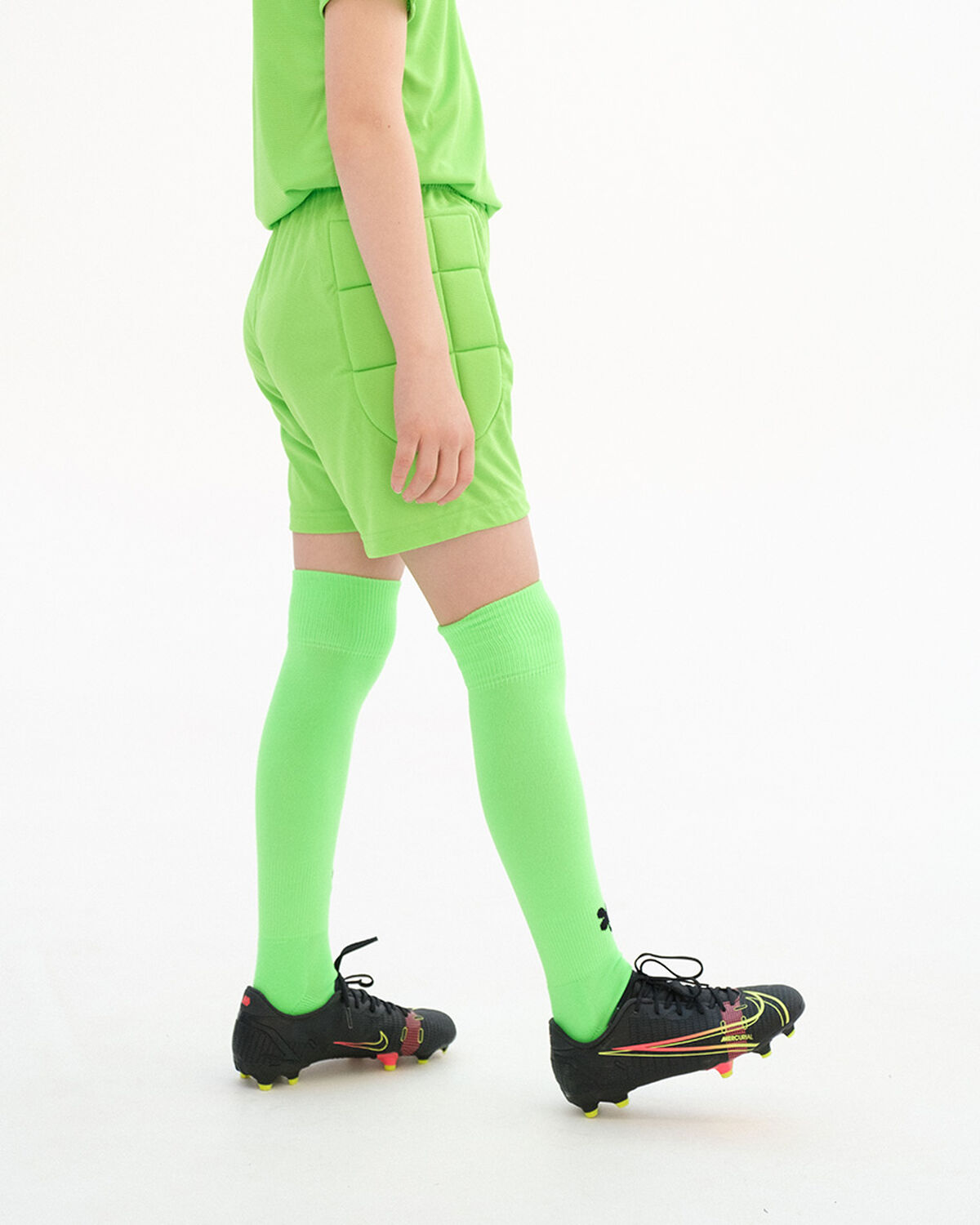 Goalkeeper Save Shorts with padding, Neon Green, hi-res
