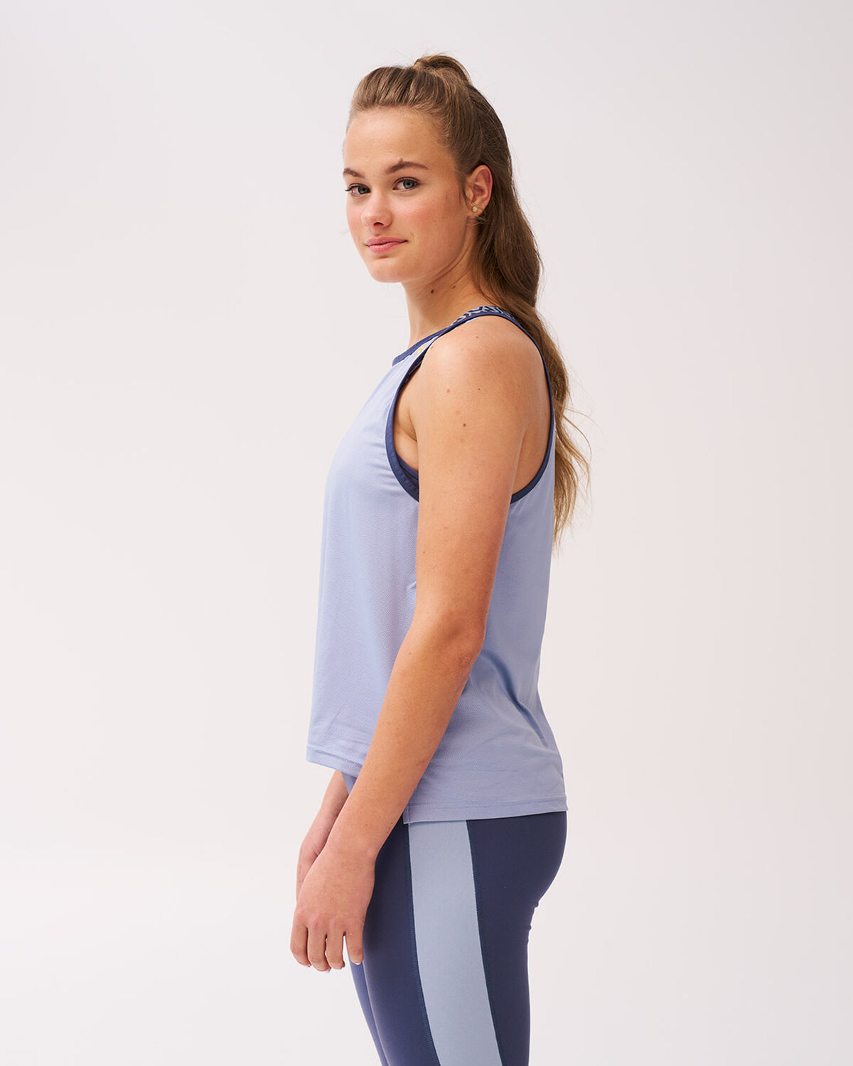 Women's Gym Singlet A-Line, De Nimes Blue, hi-res