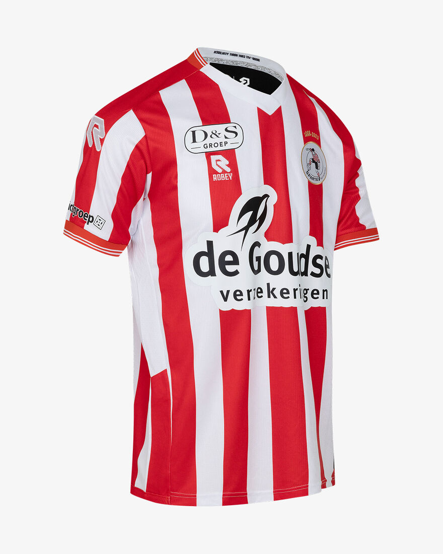 Sparta Match Shirt SS 22/23, White/Red, hi-res