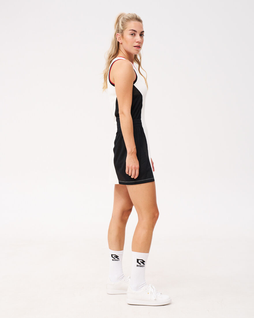 Grand Slam Tennis Dress, Off White/Black, hi-res