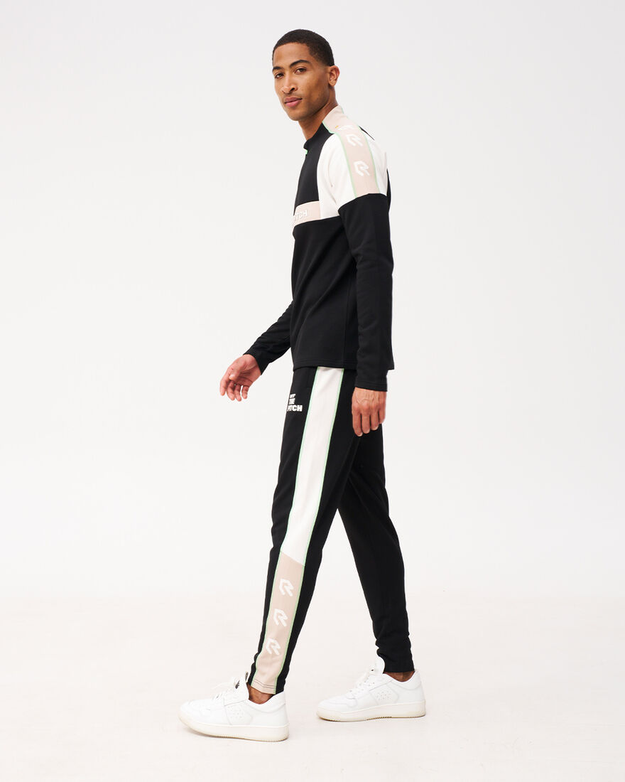 OTP x ROBEY Héctor Half Zip Track Top, Black, hi-res