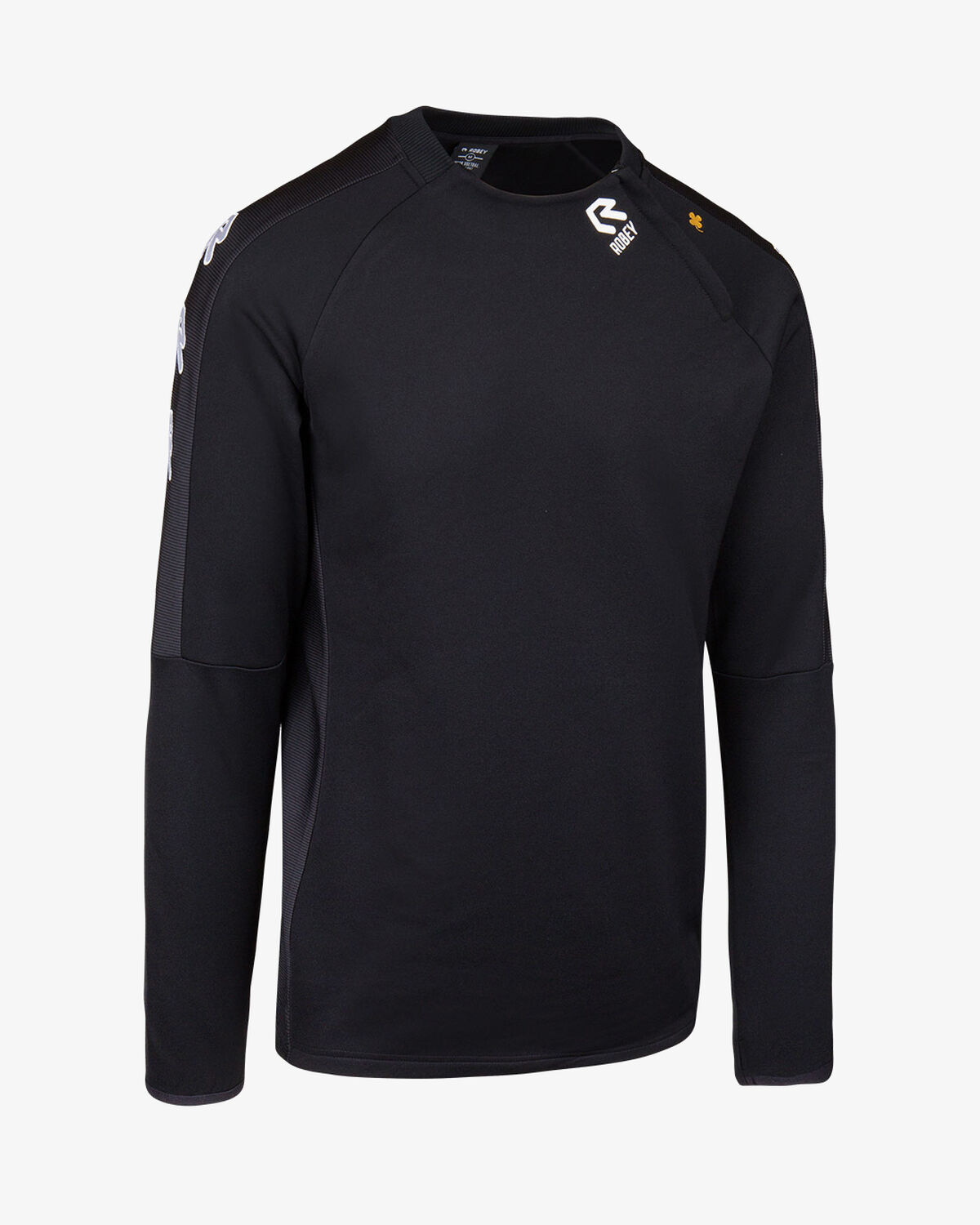 Performance Cross-Zip Sweater, Black, hi-res