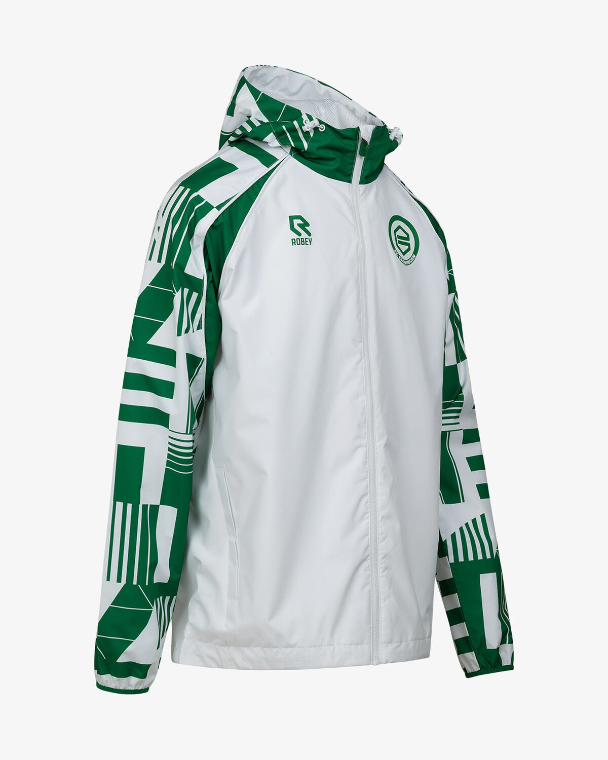 FC Groningen Warming-Up Jacket 25/26, White/Green, hi-res