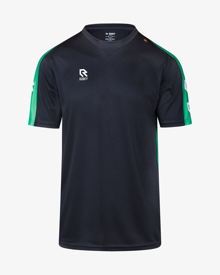 Performance Shirt, Black/Green, hi-res