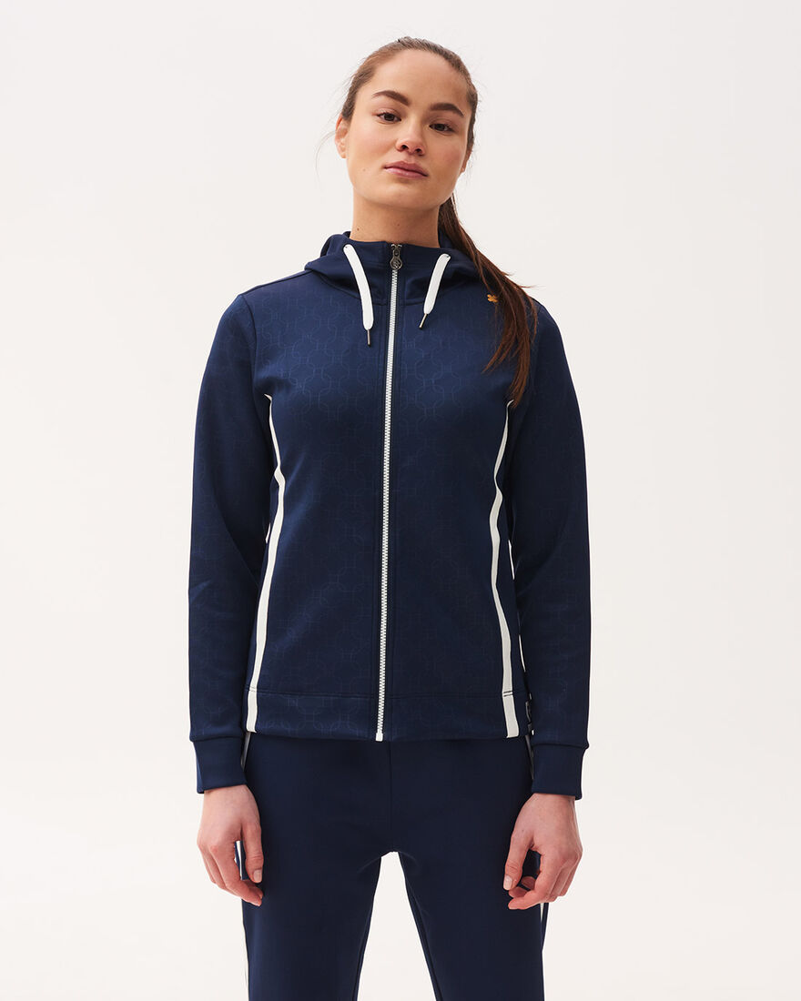 Tennis Forehand Tracksuit Full Zip Jacket, Match Navy, hi-res