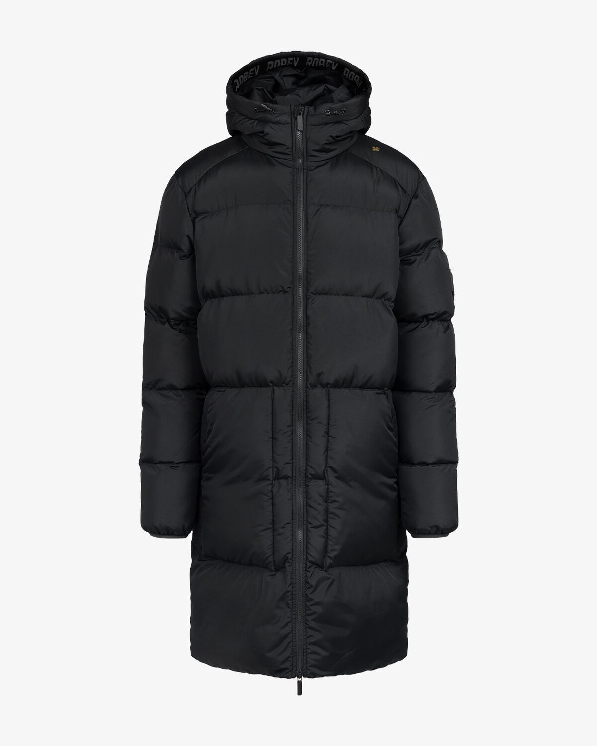Ultra Long Padded Jacket, Black, hi-res