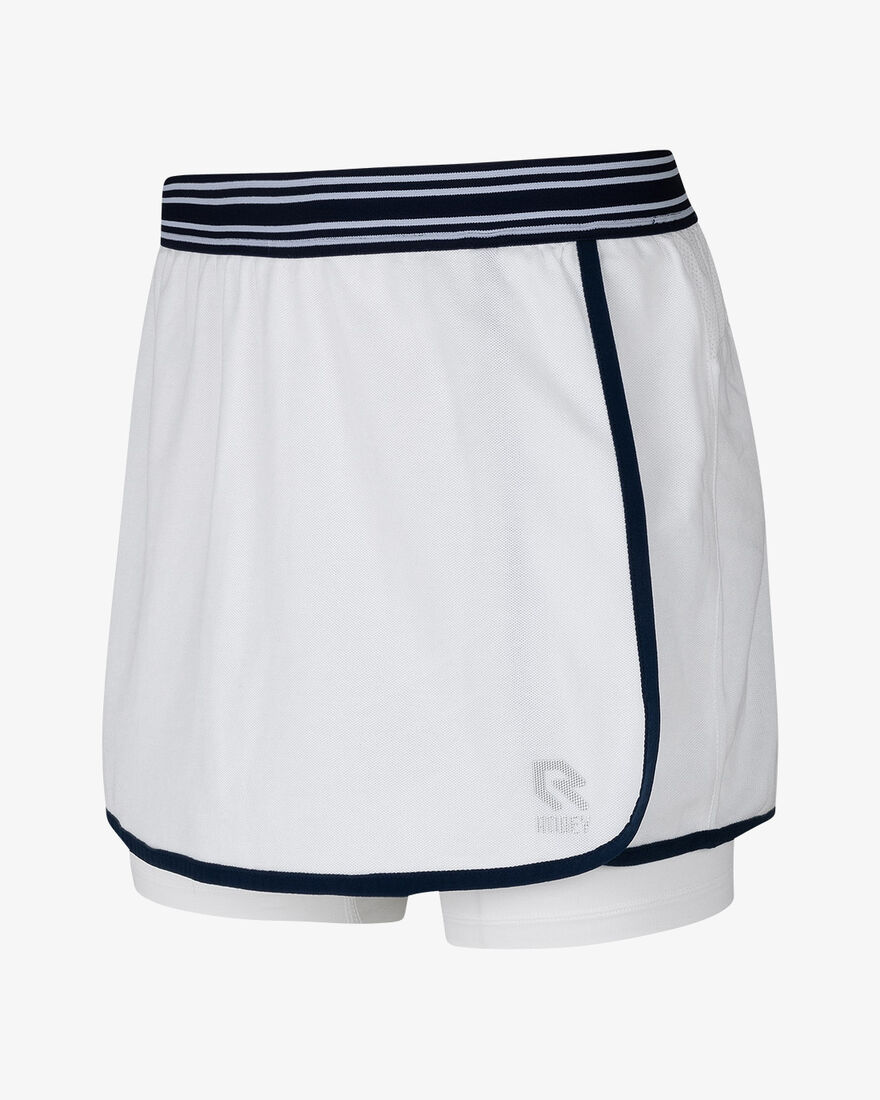 Tennis Deuce Wrap Skirt, Racket White, hi-res