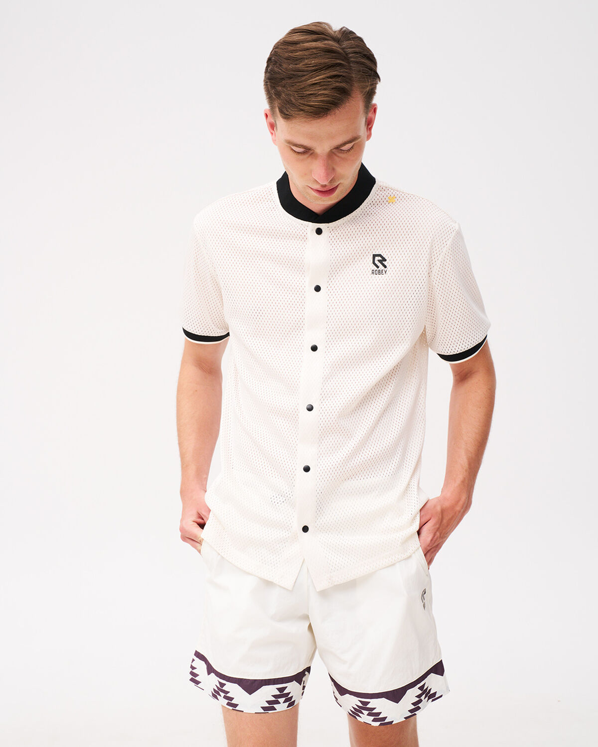 Grand Slam Tennis Layering Top, Off White, hi-res