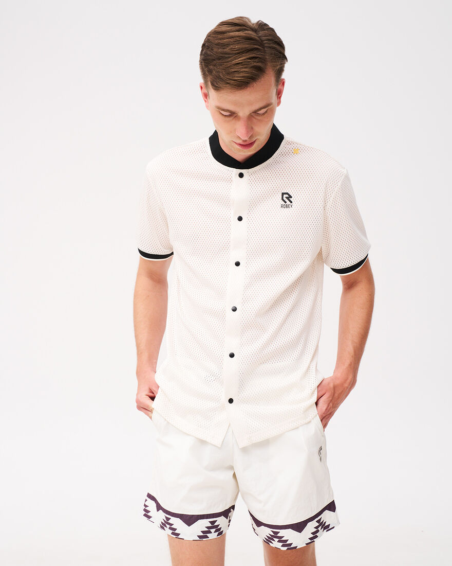 Grand Slam Tennis Layering Top, Off White, hi-res