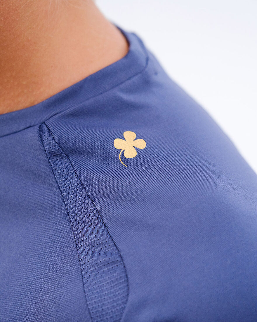 Women's Gym Shirt SS, De Nimes Blue, hi-res