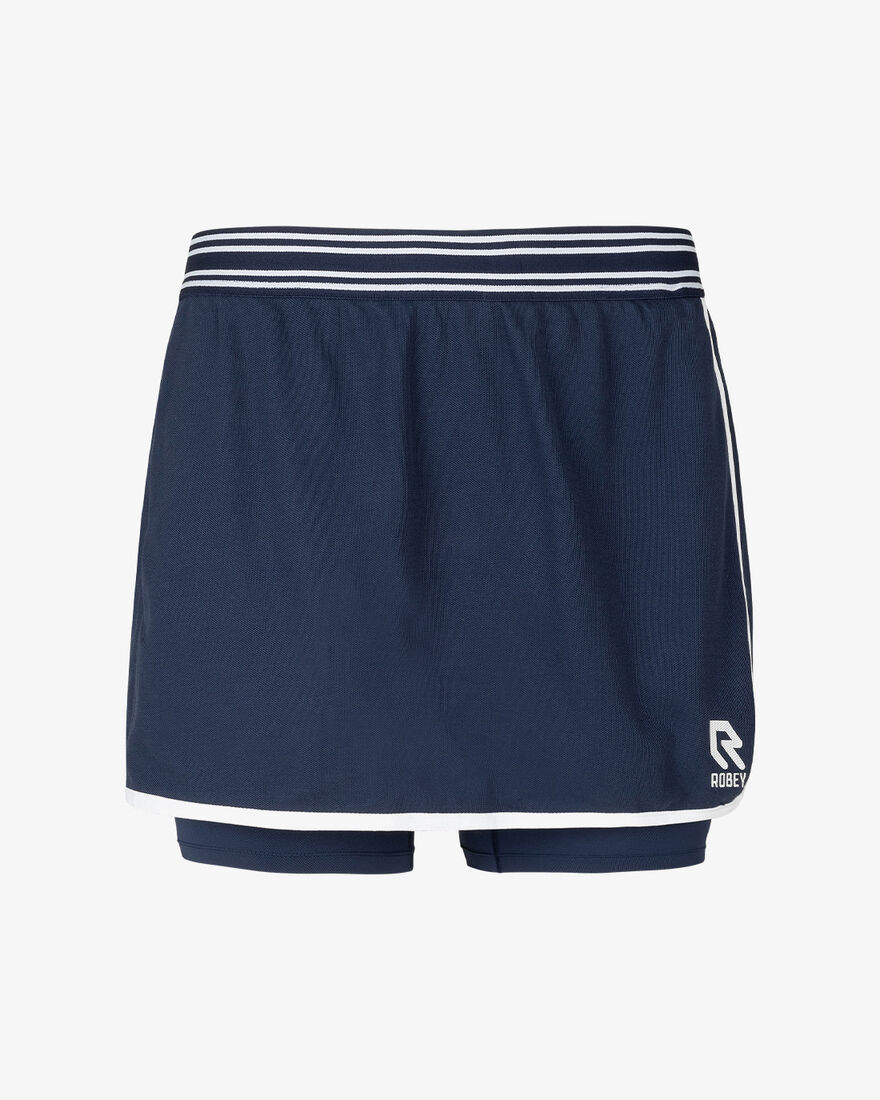 Tennis Deuce Wrap Skirt, Match Navy, hi-res