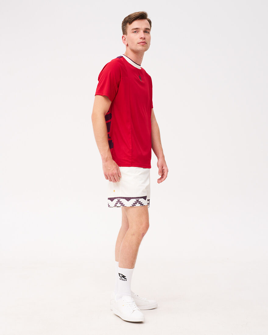 Grand Slam Tennis Tee, Red/Berry, hi-res
