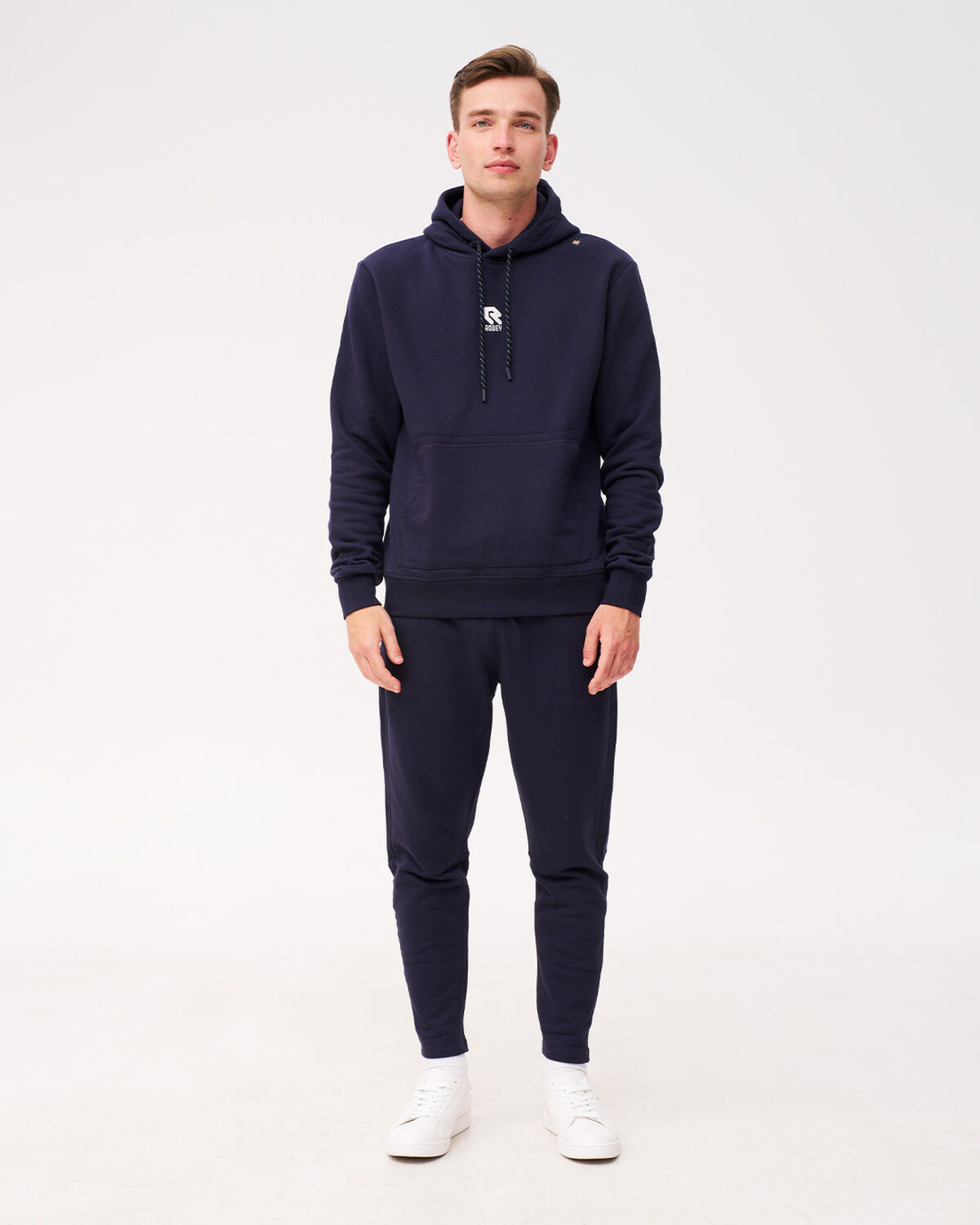 Robey Brand Hoodie, Navy, hi-res