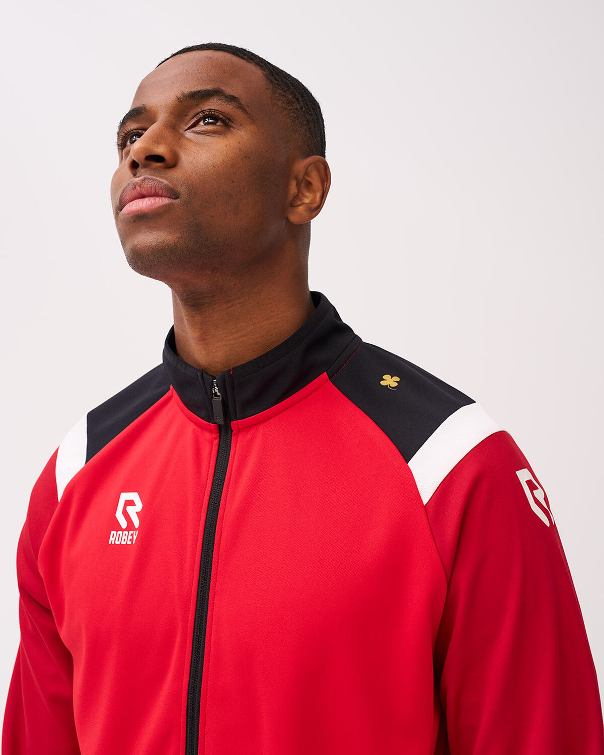 Control Full-Zip Top, Red, hi-res