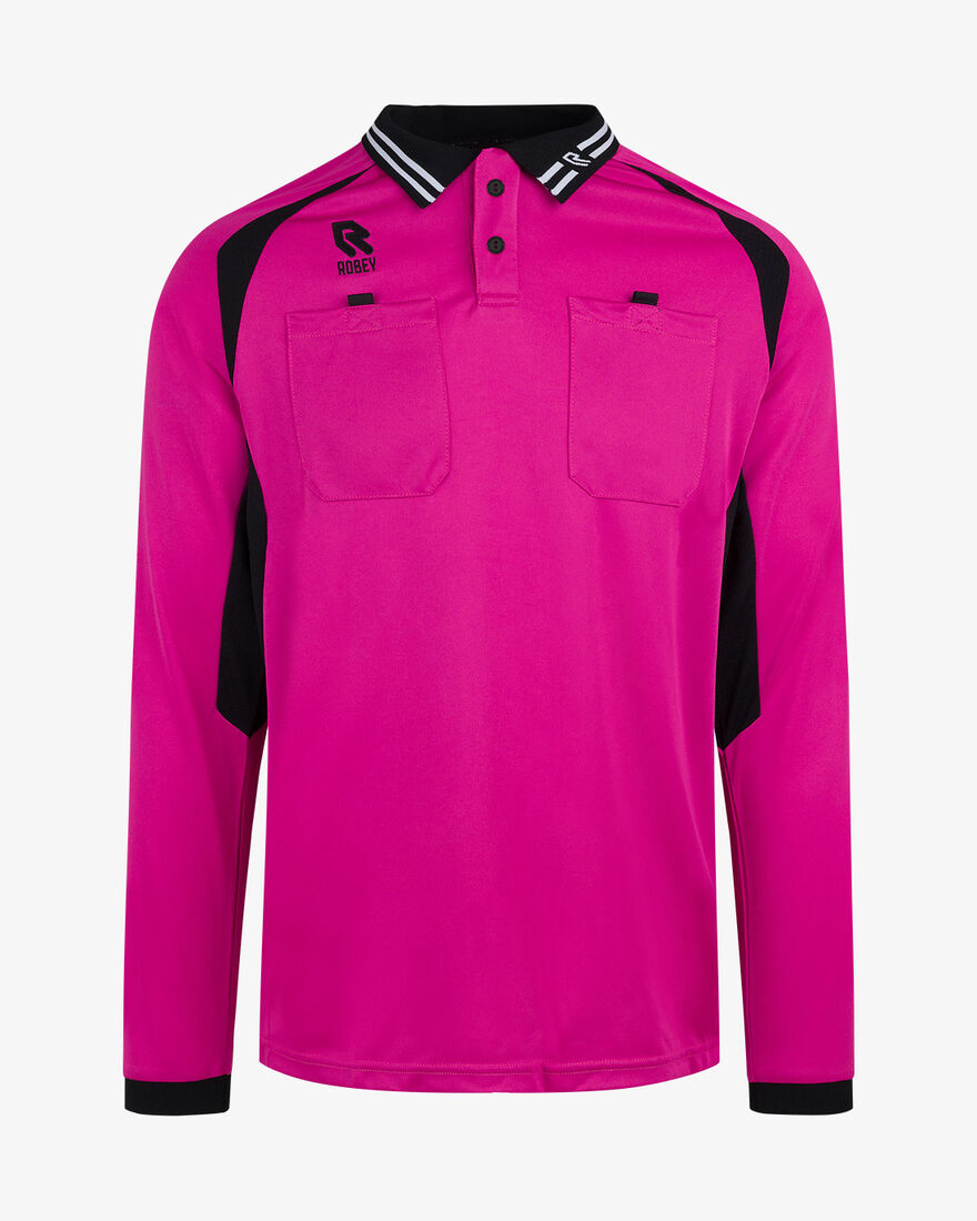Referee Shirt LS, Pink, hi-res