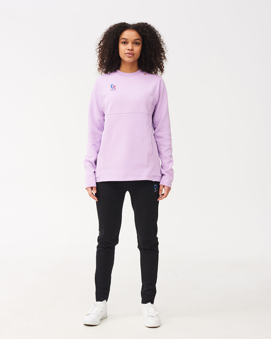 Off Pitch Cotton Crewneck Sweater, Lilac, hi-res