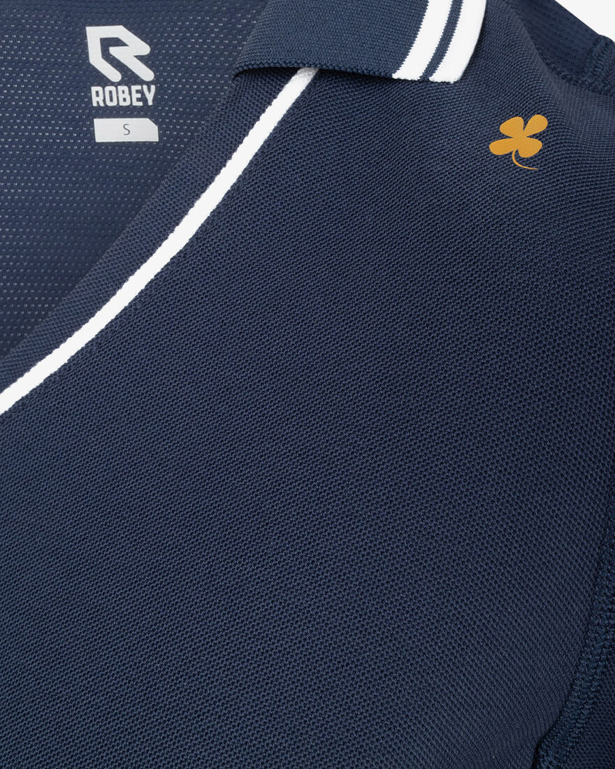 Tennis Court V-Neck Polo, Match Navy, hi-res