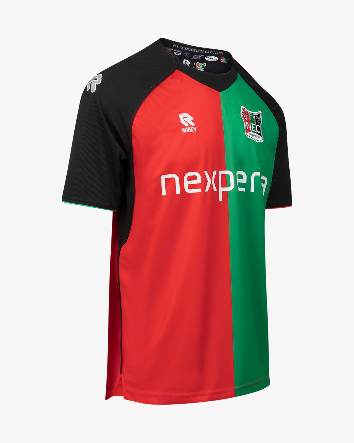 N.E.C. Wedstrijdshirt Thuis #3 25/26, Red/Green/Black, hi-res
