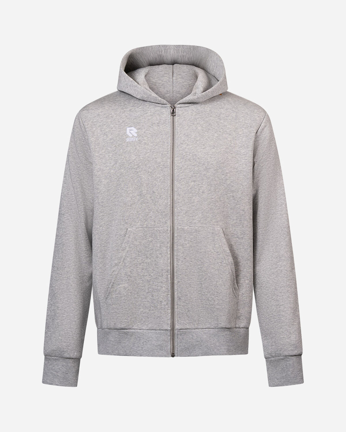 Brandpack Hoodie Full-Zip, Heather grey, hi-res