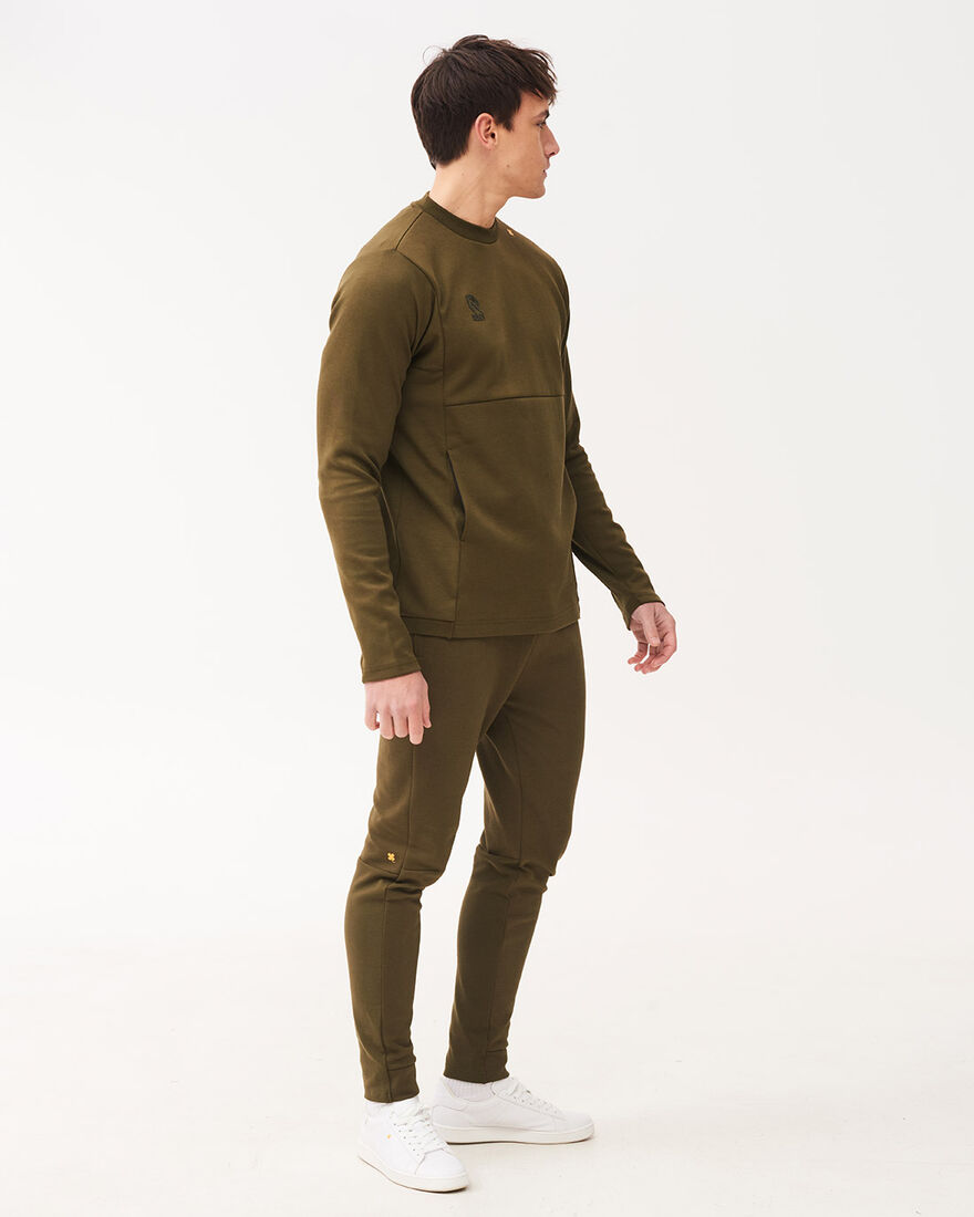 Off Pitch Cotton Pants, Olive, hi-res