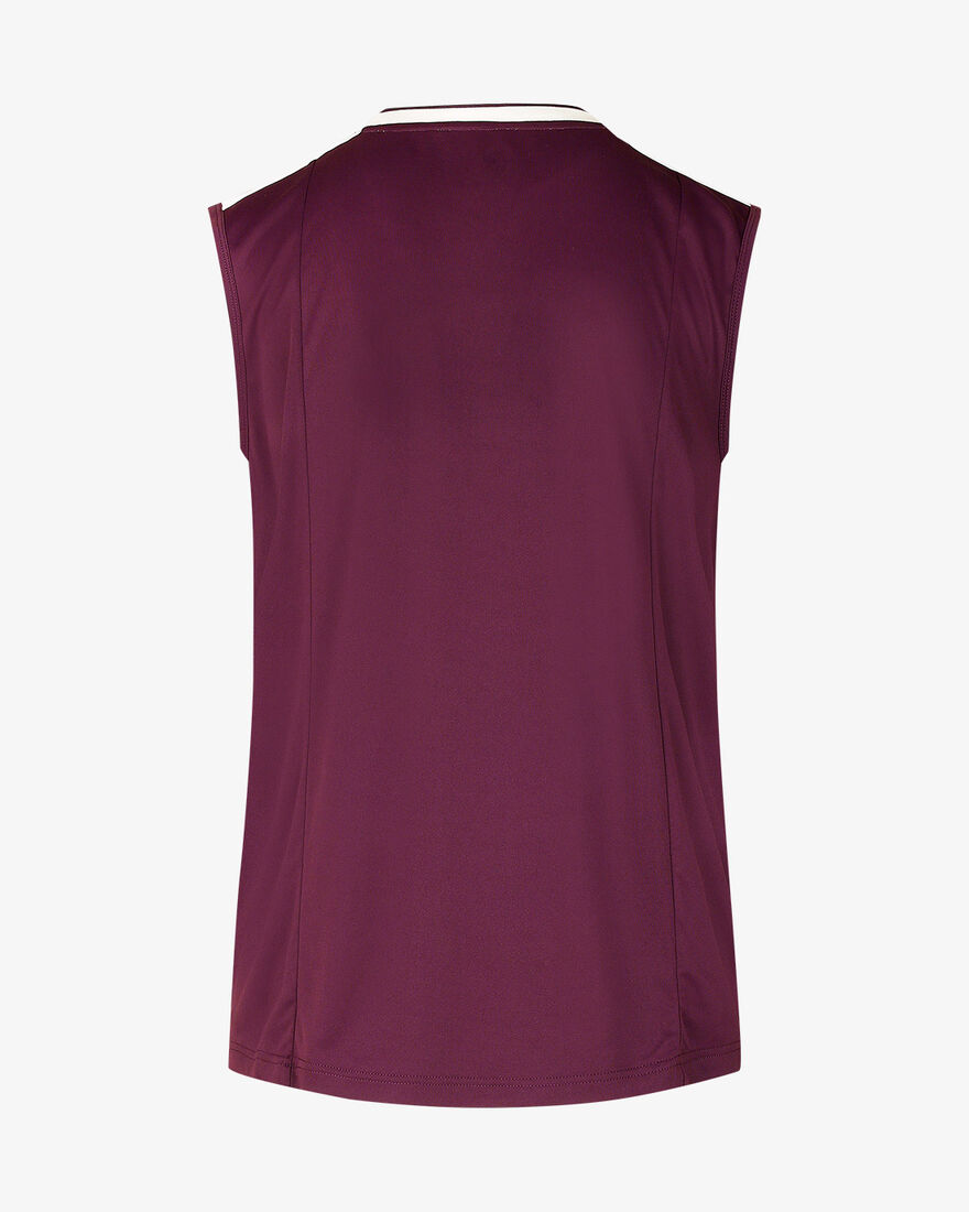 Grand Slam Tennis Sleeveless Shirt, Off White/Berry, hi-res