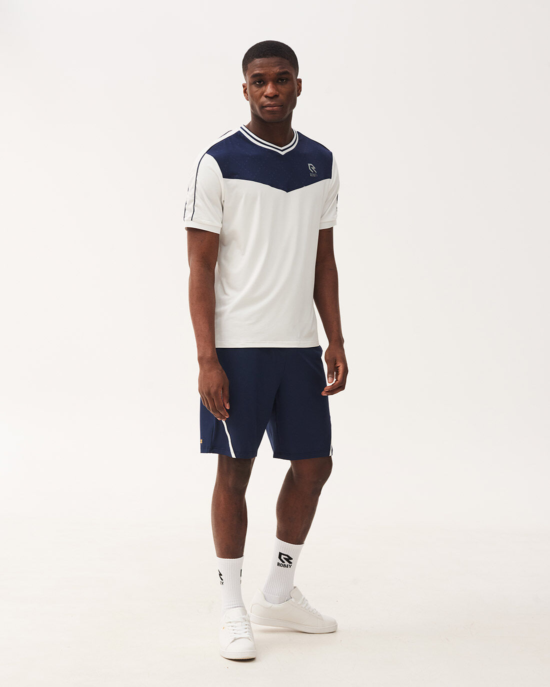 Shop Tennis Kick V Neck T Shirt Official Robey Webshop