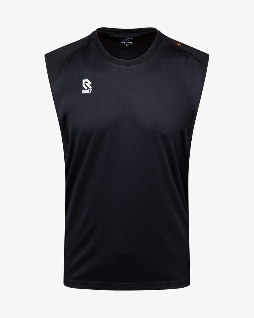 Performance Sleeveless Shirt, Black, hi-res
