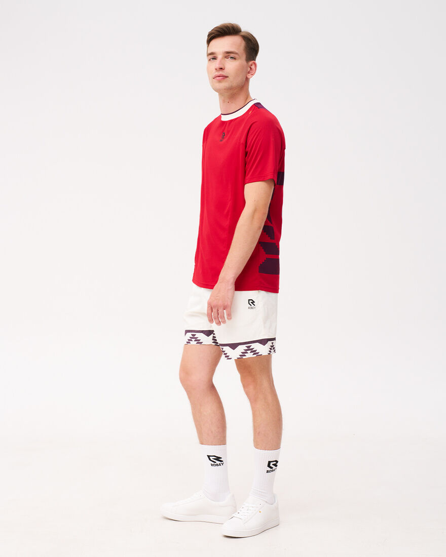 Grand Slam Tennis Tee, Red/Berry, hi-res