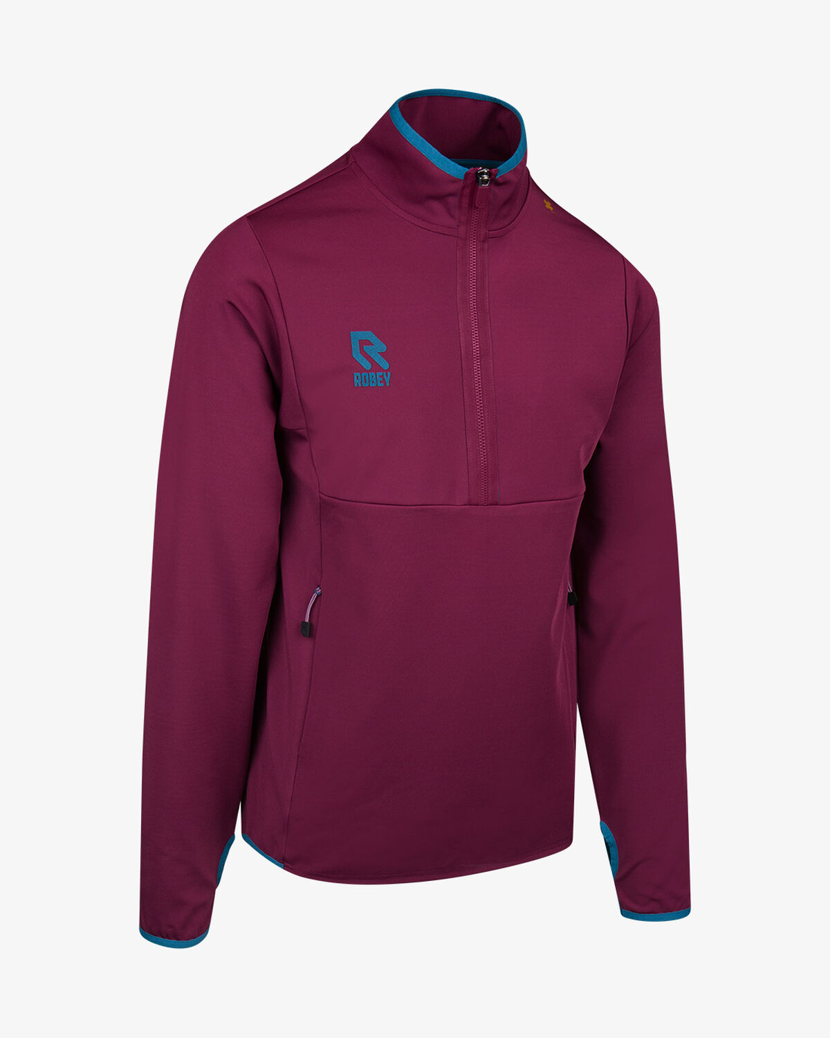 Off Pitch Scuba Half-Zip Top, Burgundy, hi-res