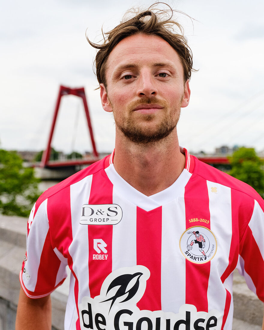 Sparta Match Shirt SS 22/23, White/Red, hi-res