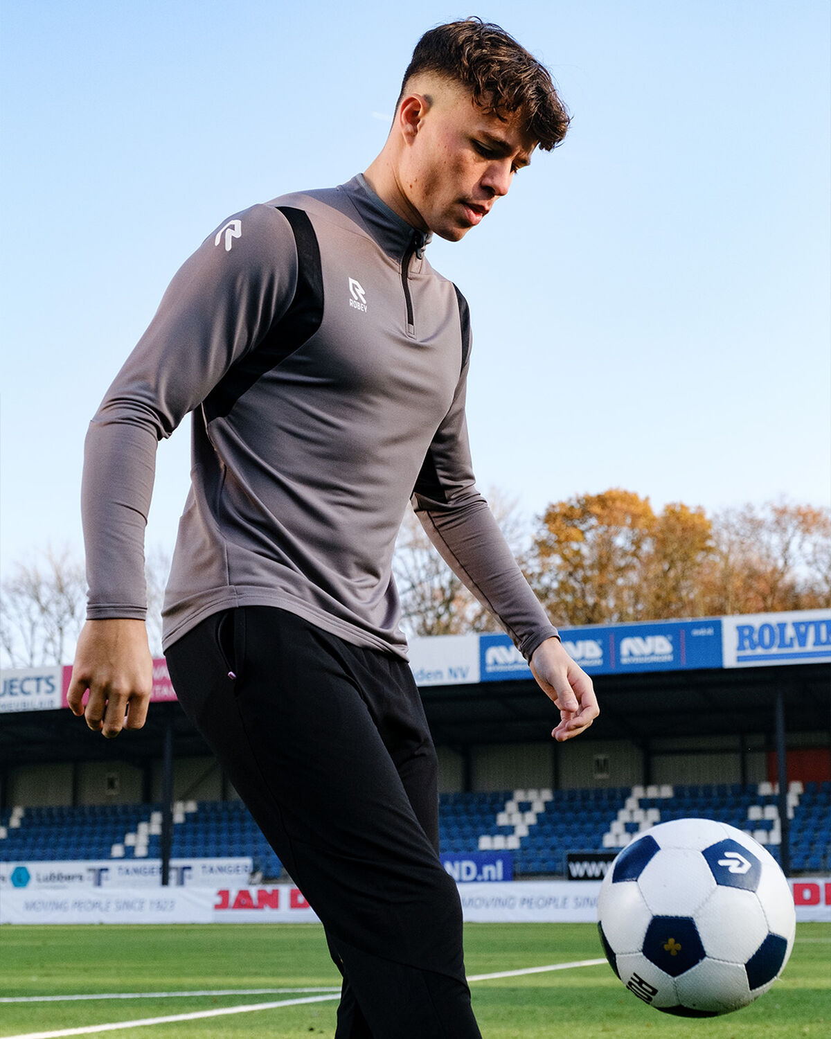 Playmaker Half-Zip Top, Dark Grey, hi-res