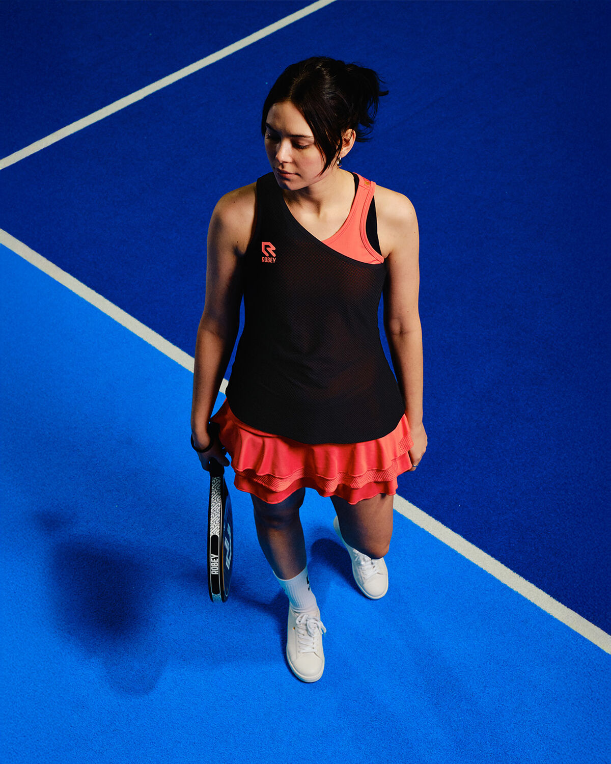Tennis Smash Skirt, Sunset Coral, hi-res
