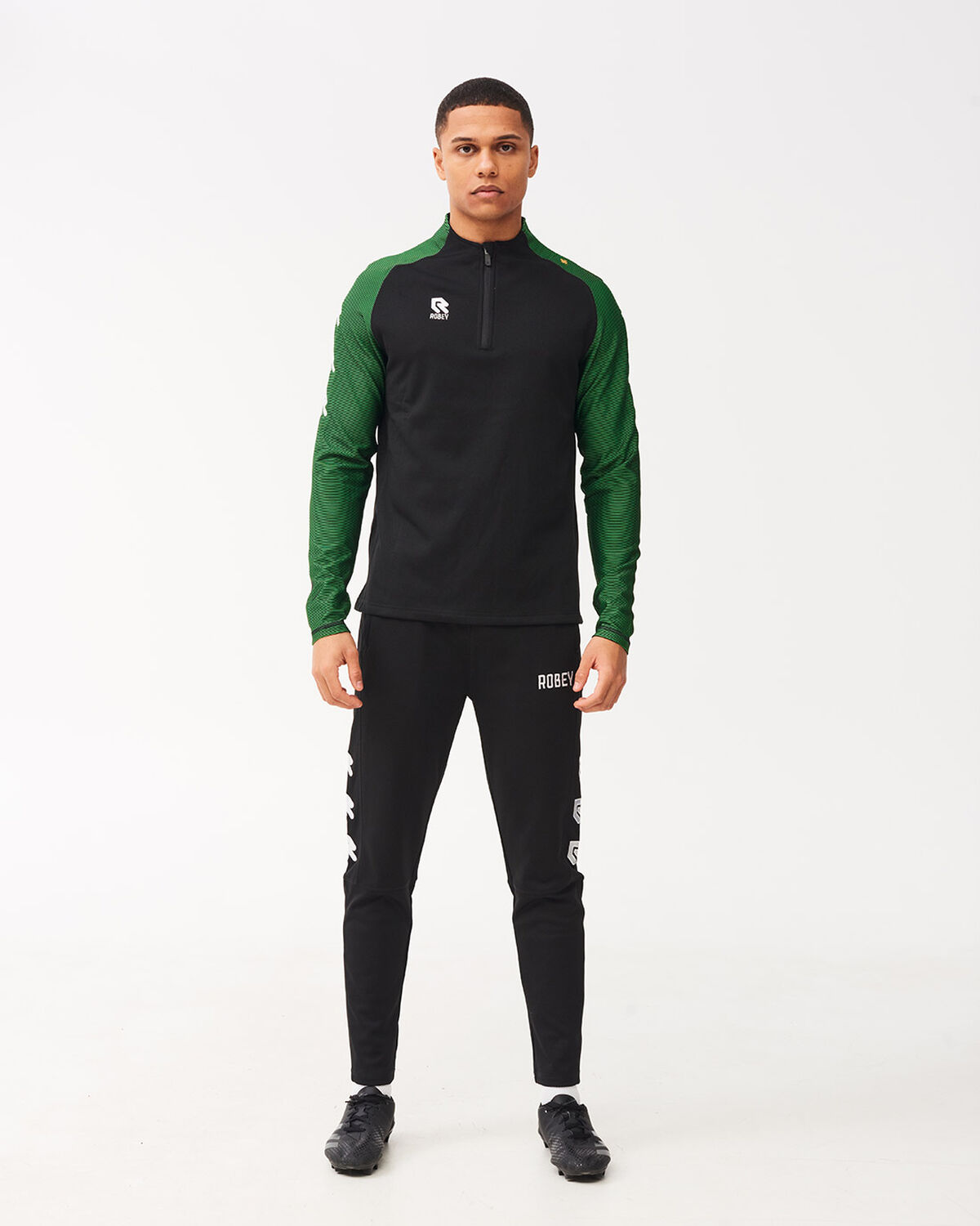 Performance Tracksuit Black/Green, , hi-res