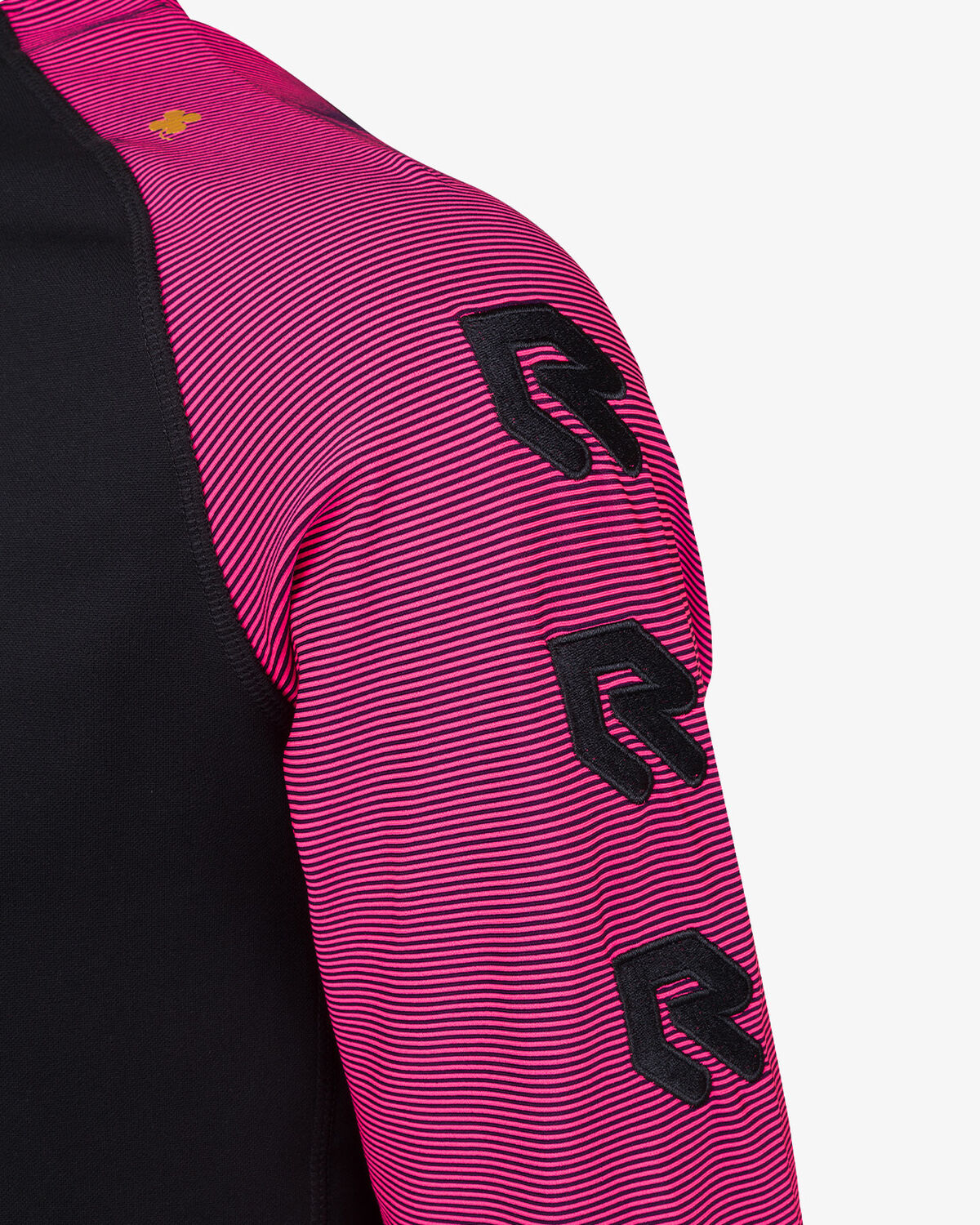 Performance Half-Zip Top, Black/Neon Pink, hi-res