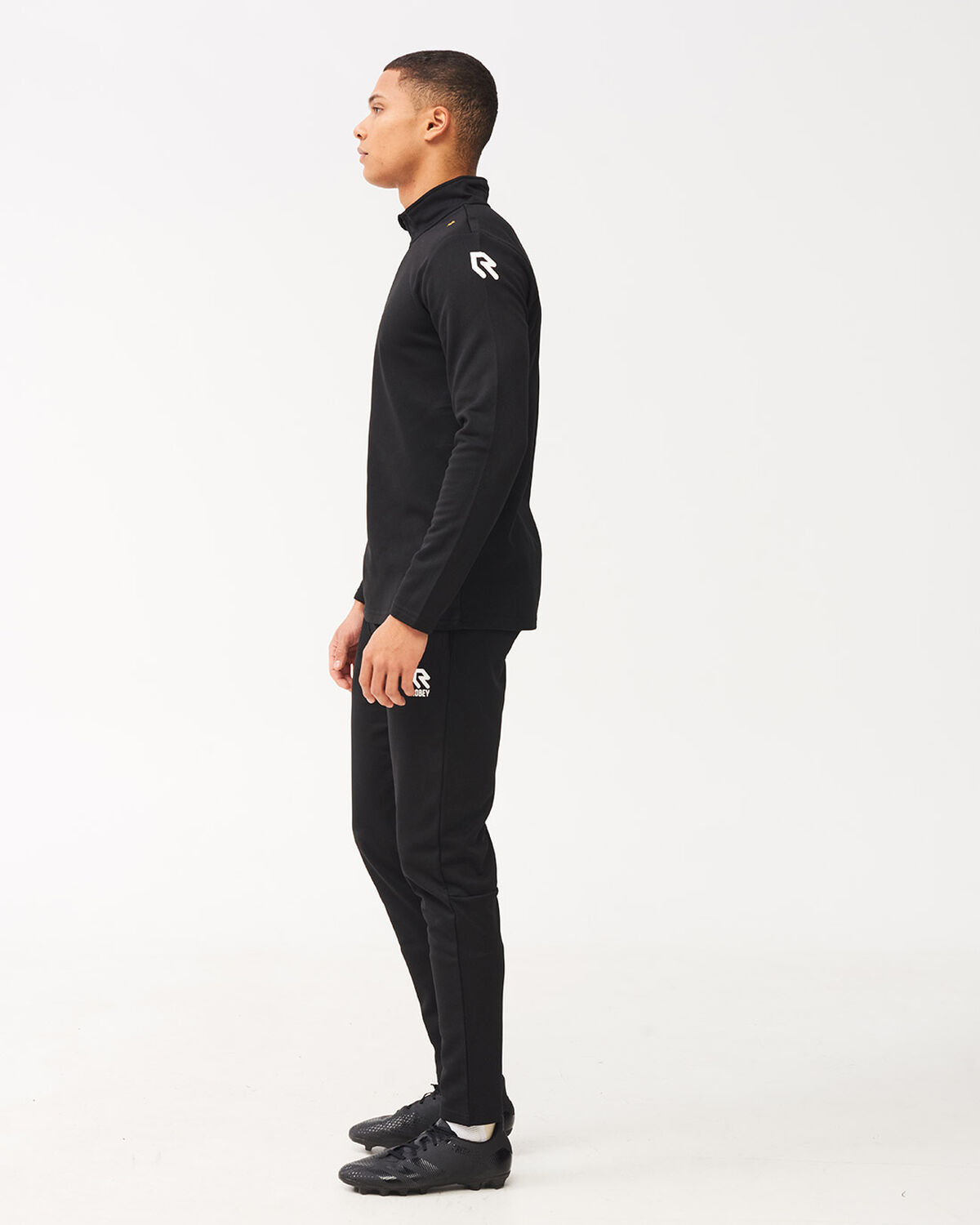 Crossbar Half-Zip, Black, hi-res
