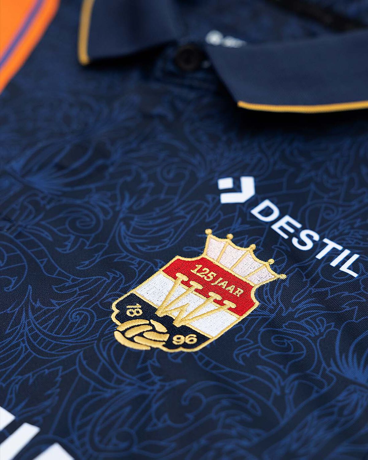Willem II Match Shirt 21/22 SS, Navy/Red, hi-res
