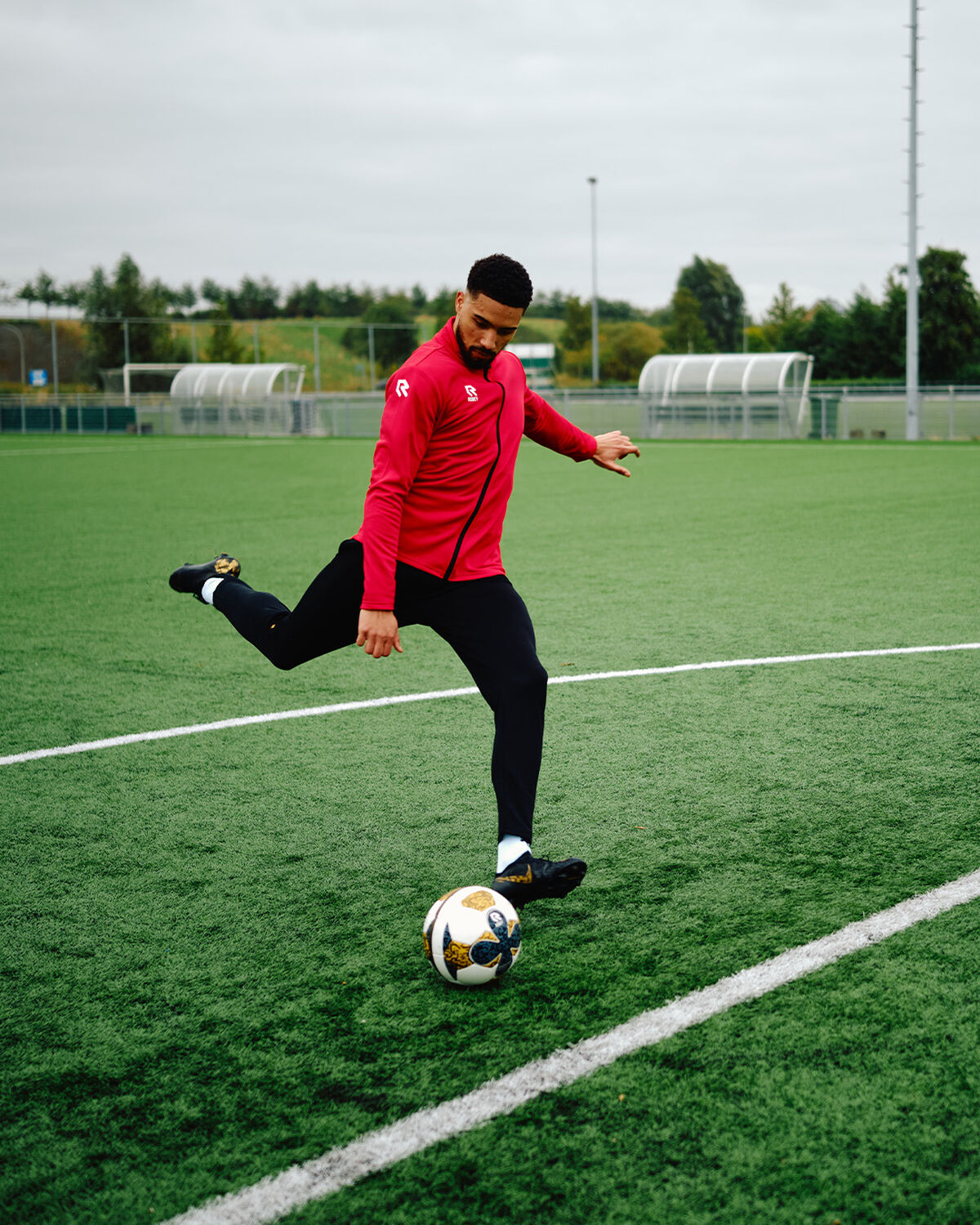 Crossbar Full-Zip Top, Red, hi-res