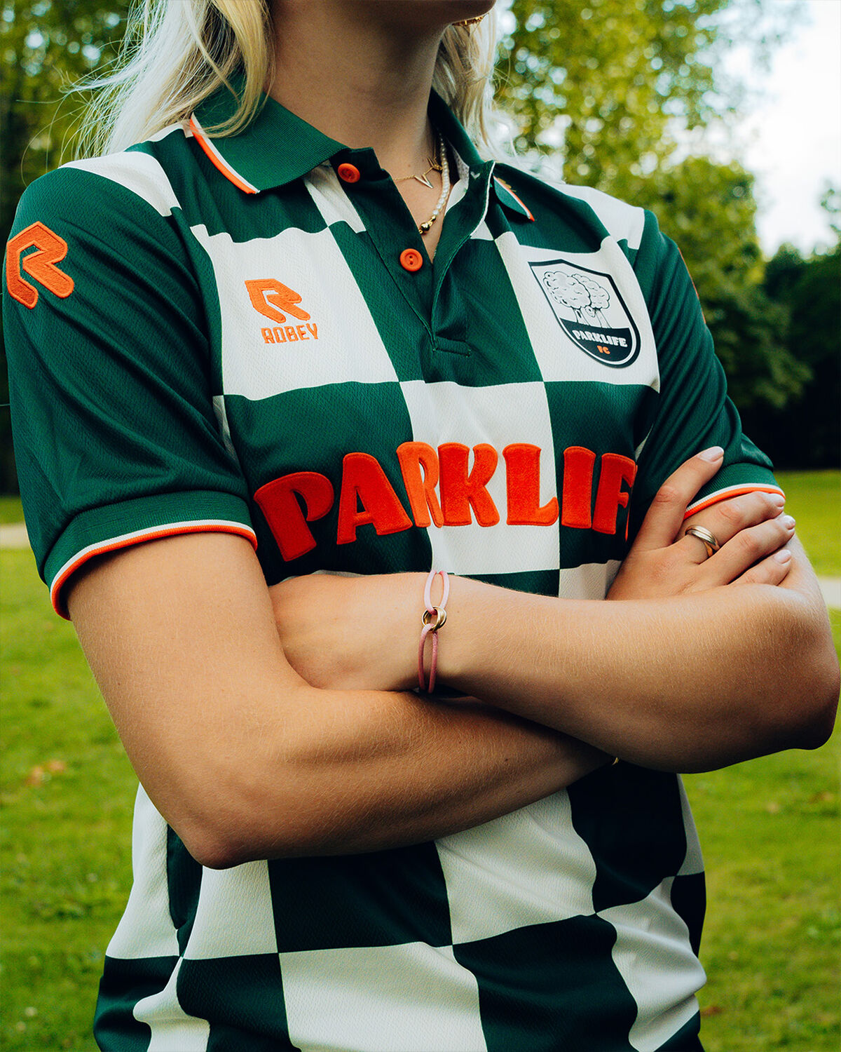 Parklife Home Jersey, Green/White, hi-res