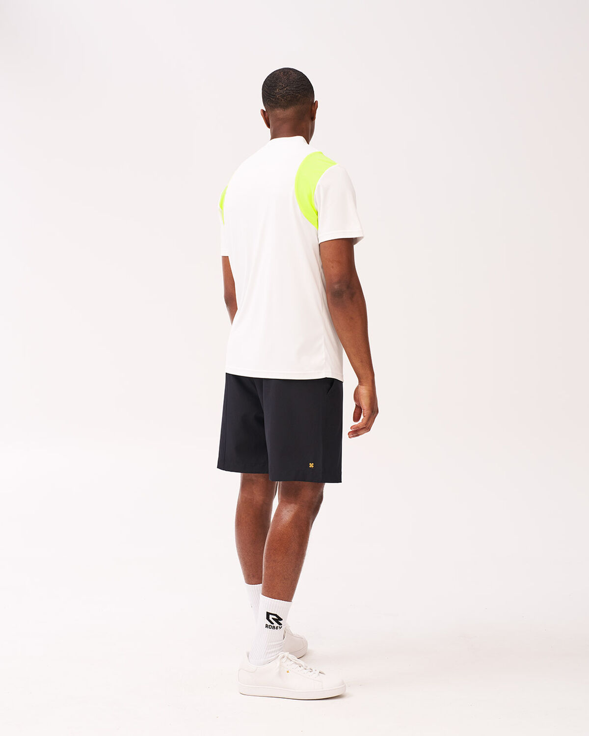 Tennis Ace Henley Tee, White, hi-res